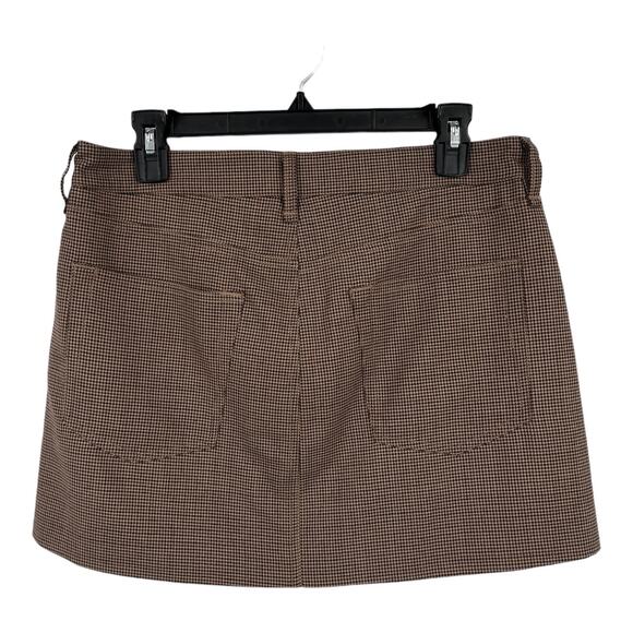 Rag & Bone Skirt Itty Bitty Plaid brown miniskirt size 8 - Picture 5 of 8
